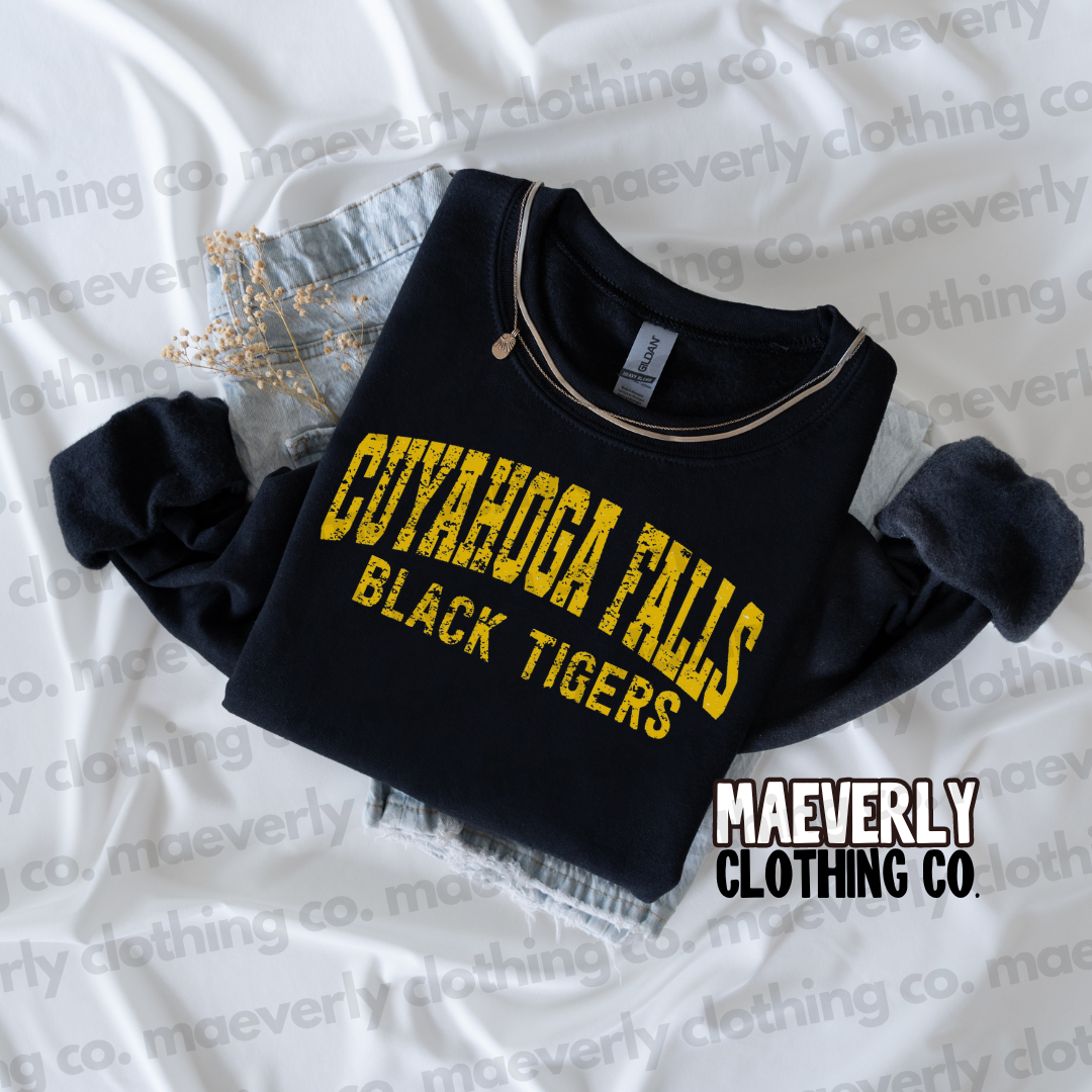 Distressed Varsity School Spirit Crewneck