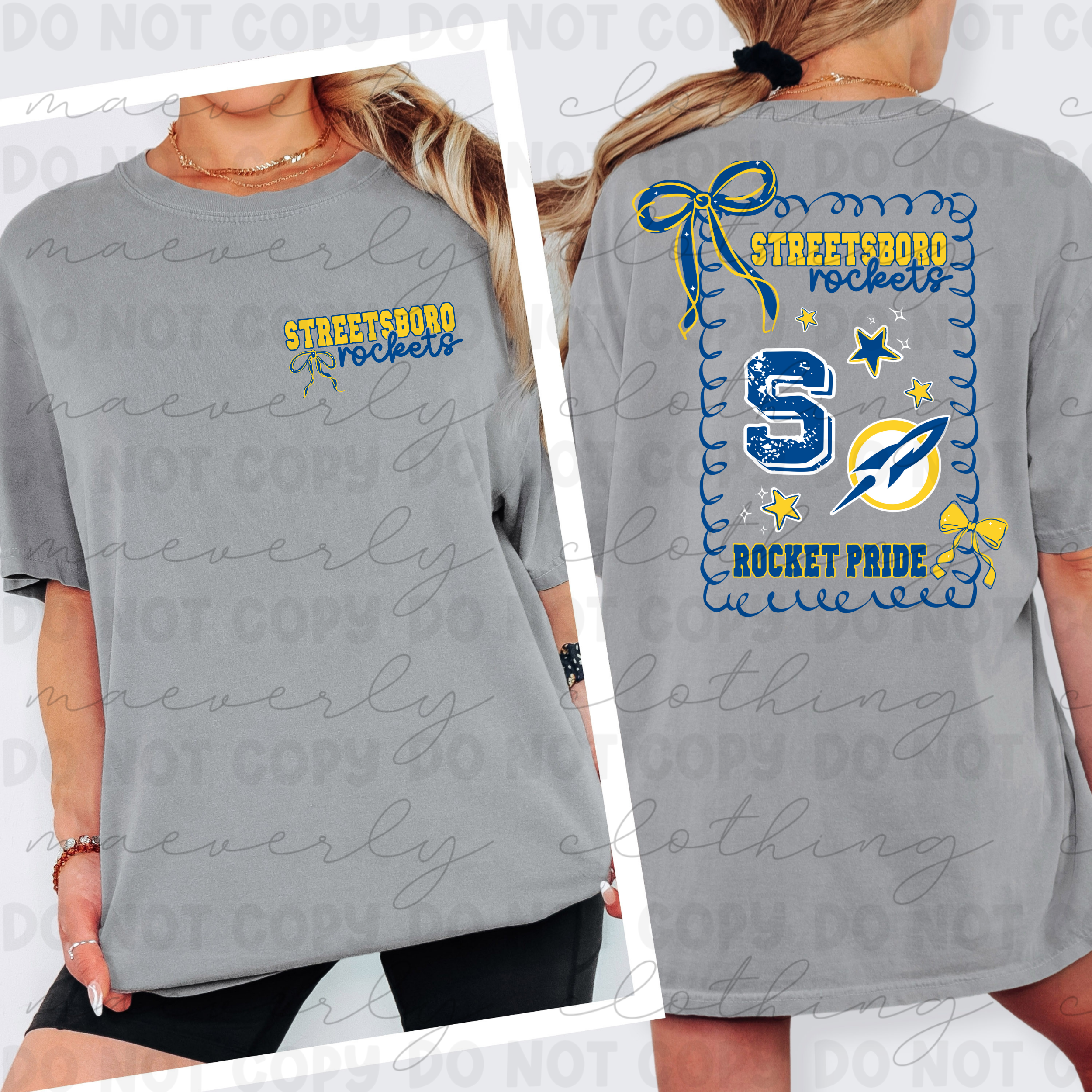 Streetsboro Rockets Coquette Spiritwear Graphic Preorder