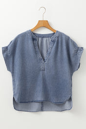 Everyday Ease Denim Top Preorder