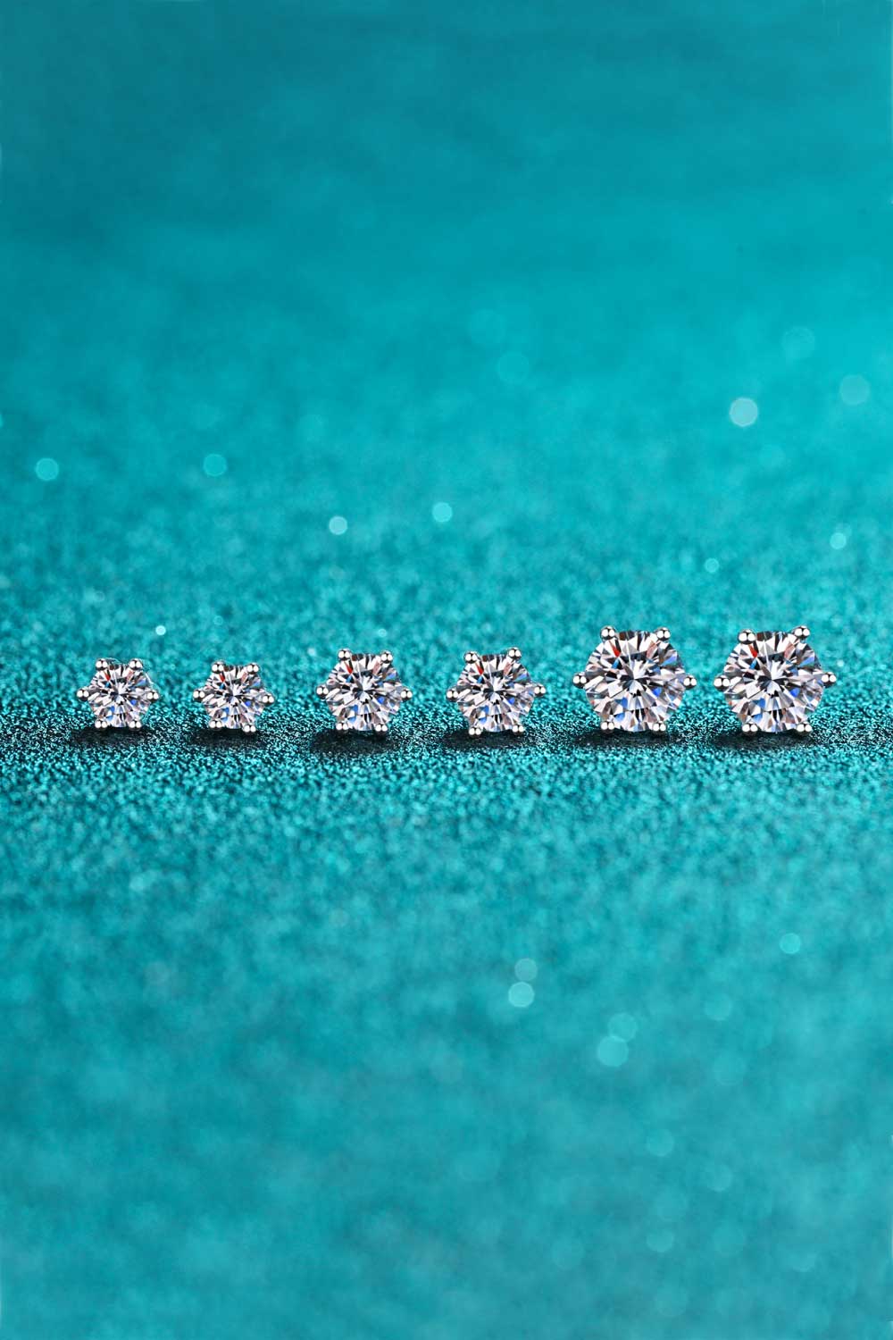 0.4 Total Carat Moissanite Stud Earrings