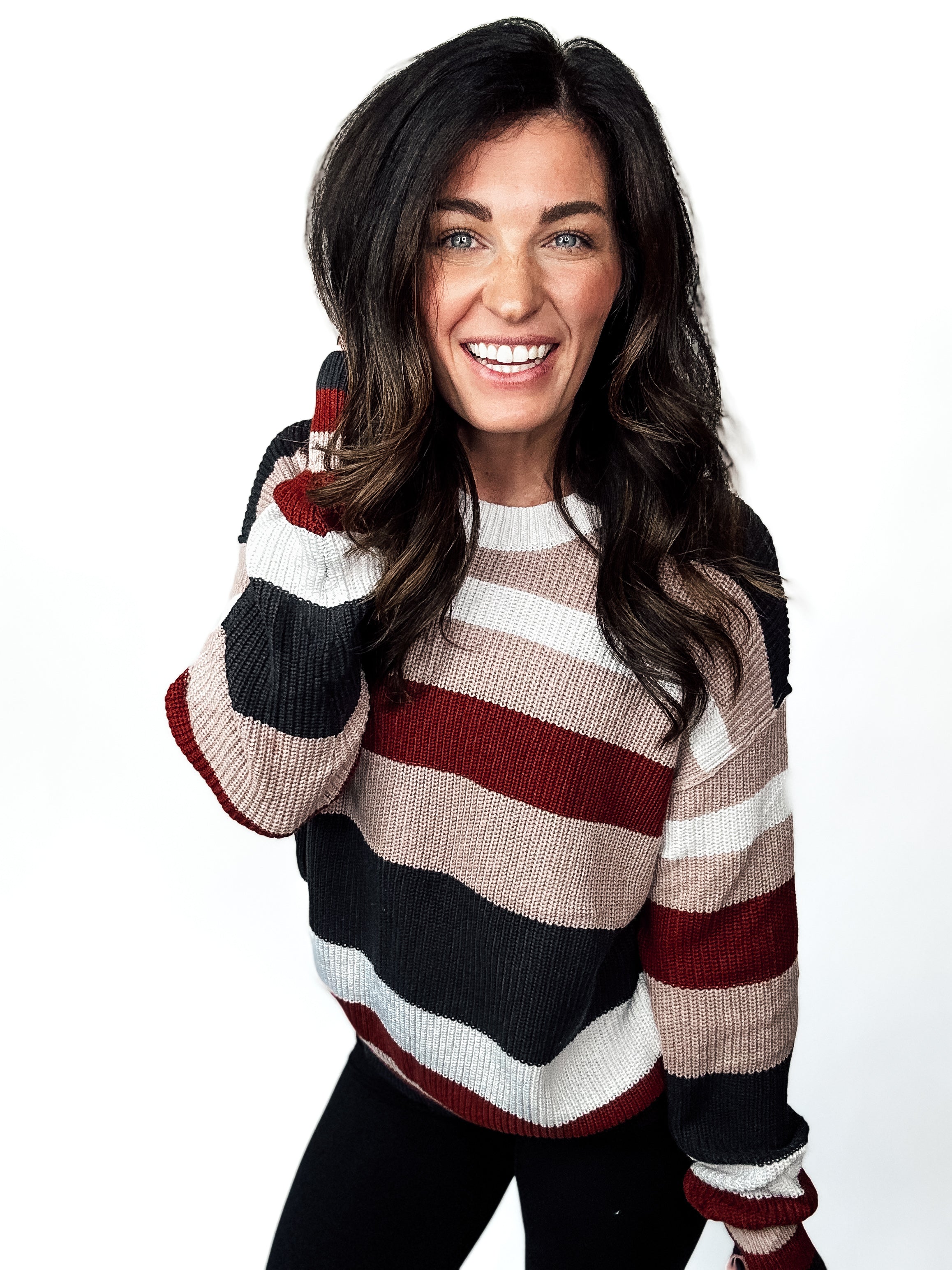 Striped Chic Sweater - PREORDER