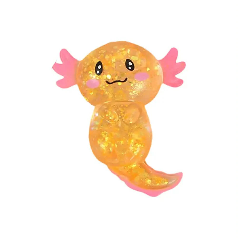 READY TO SHIP : Axolotl Glitter Squishy