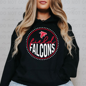 Field Falcons Dot Mascot Tee/Crewneck