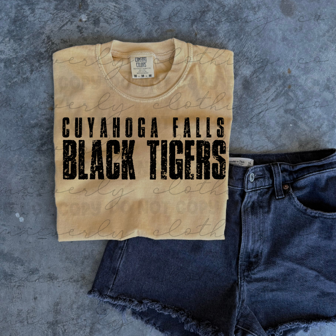 The Grunge Graphic || Cuyahoga Falls Black Tigers