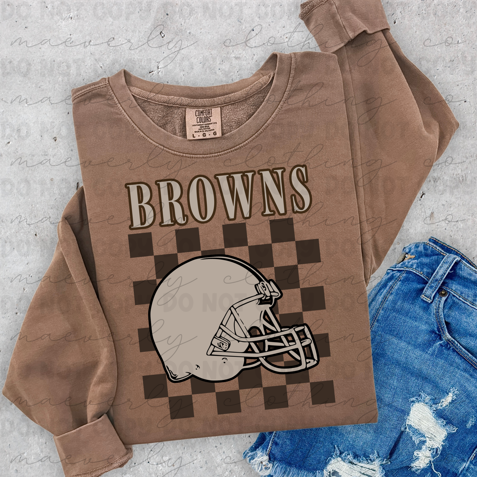 Cleveland Bleacher Check Tee/Crewneck