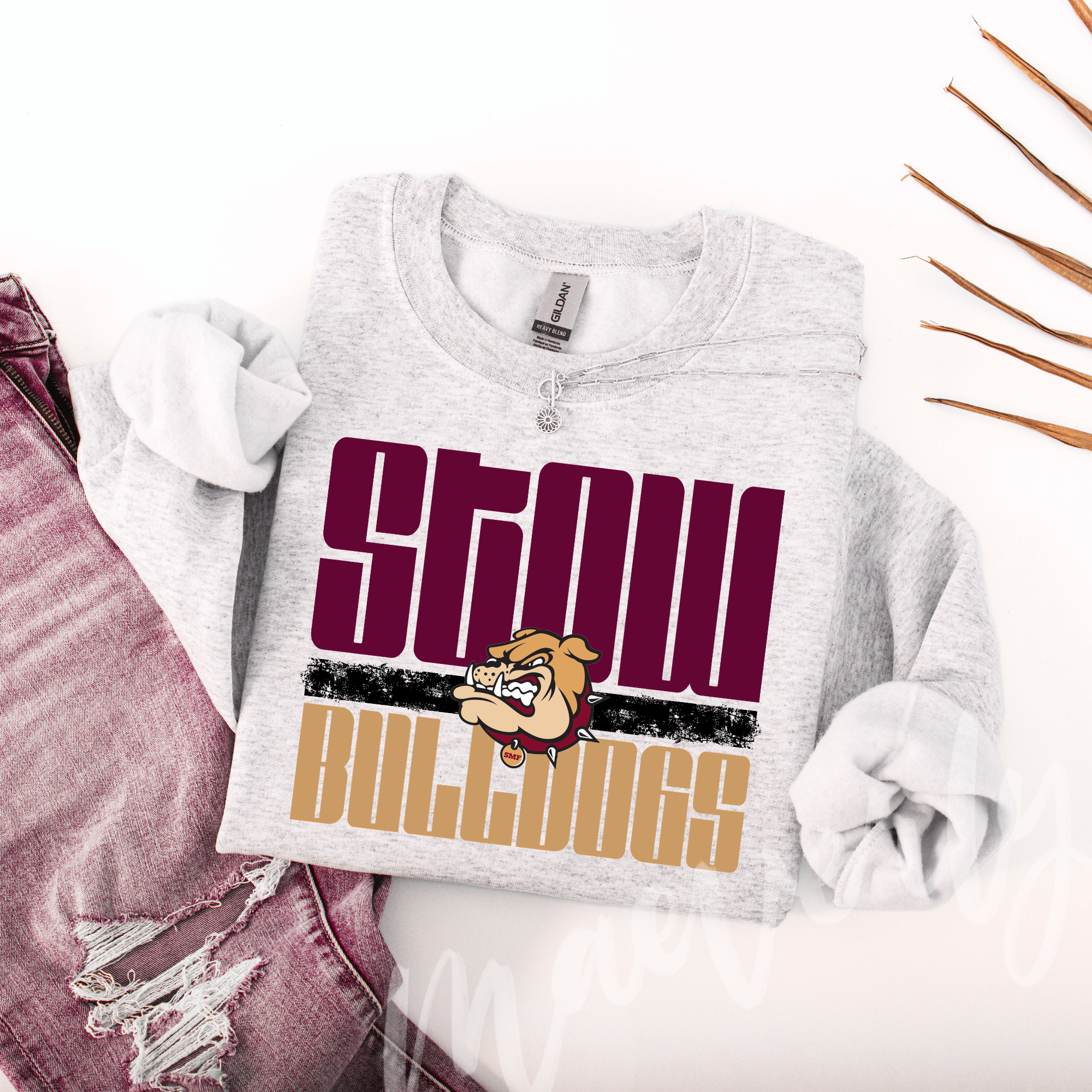 Bold Block Stack || Stow Bulldogs Graphic
