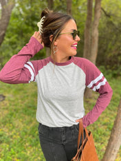 Unisex Varsity Long Sleeve Tees