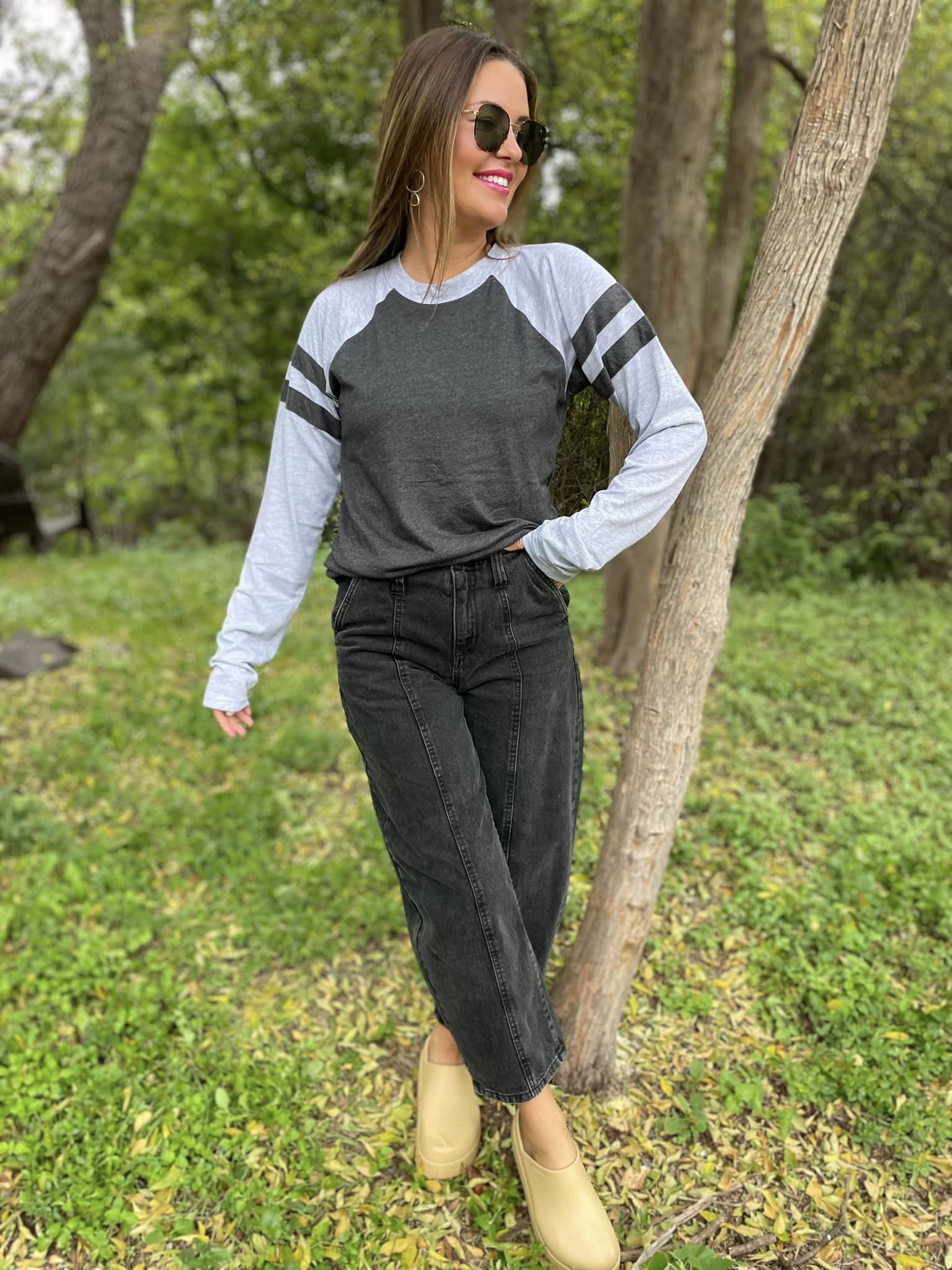 Unisex Varsity Long Sleeve Tees