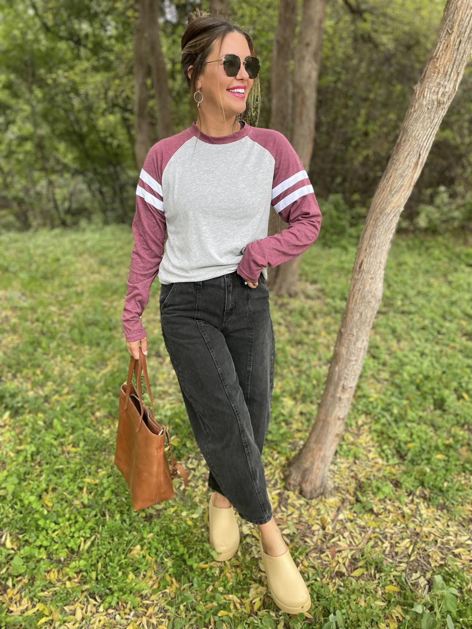 Unisex Varsity Long Sleeve Tees