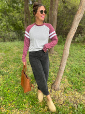 Unisex Varsity Long Sleeve Tees