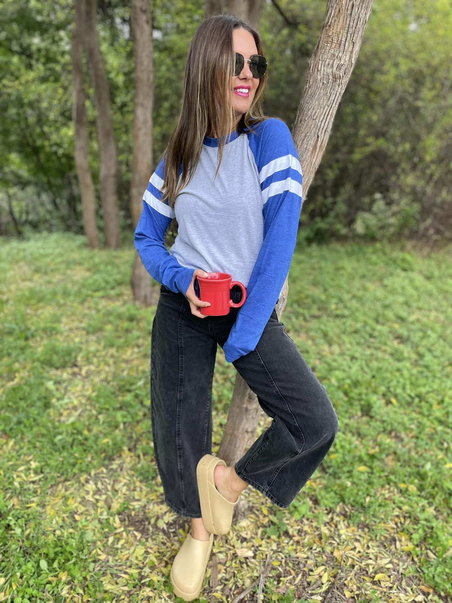 Unisex Varsity Long Sleeve Tees