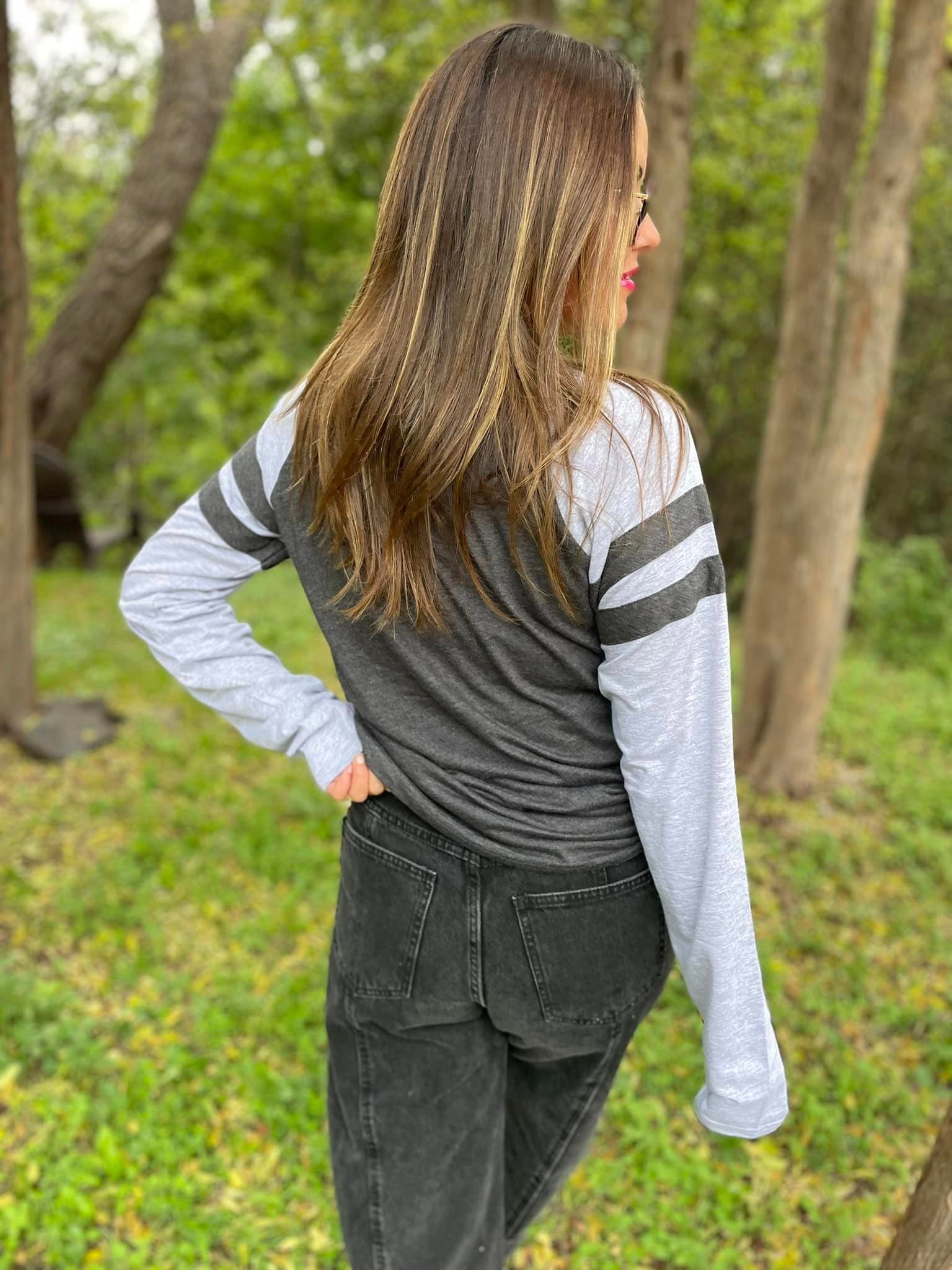 Unisex Varsity Long Sleeve Tees