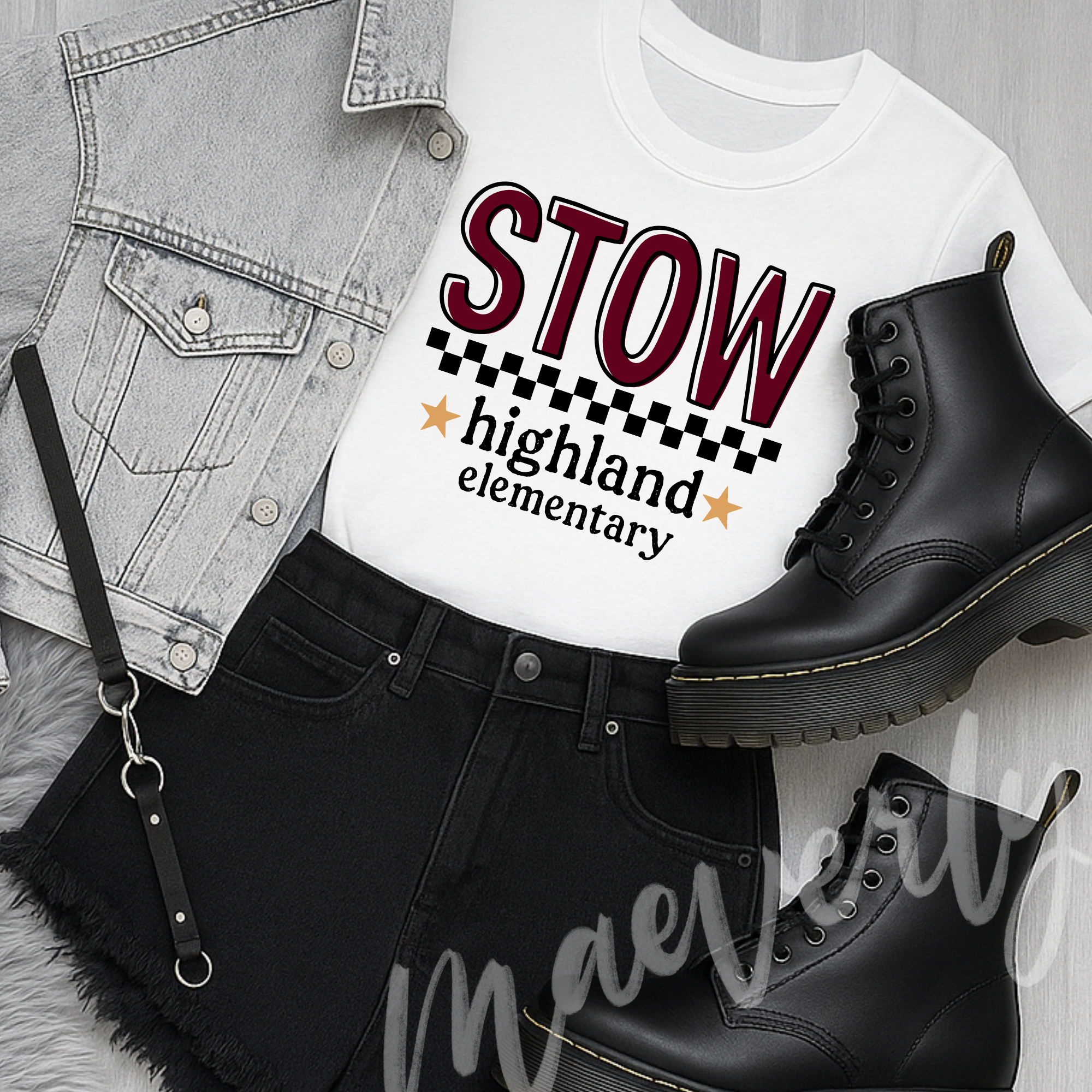 Checkered Pride || Stow Bulldogs Graphic