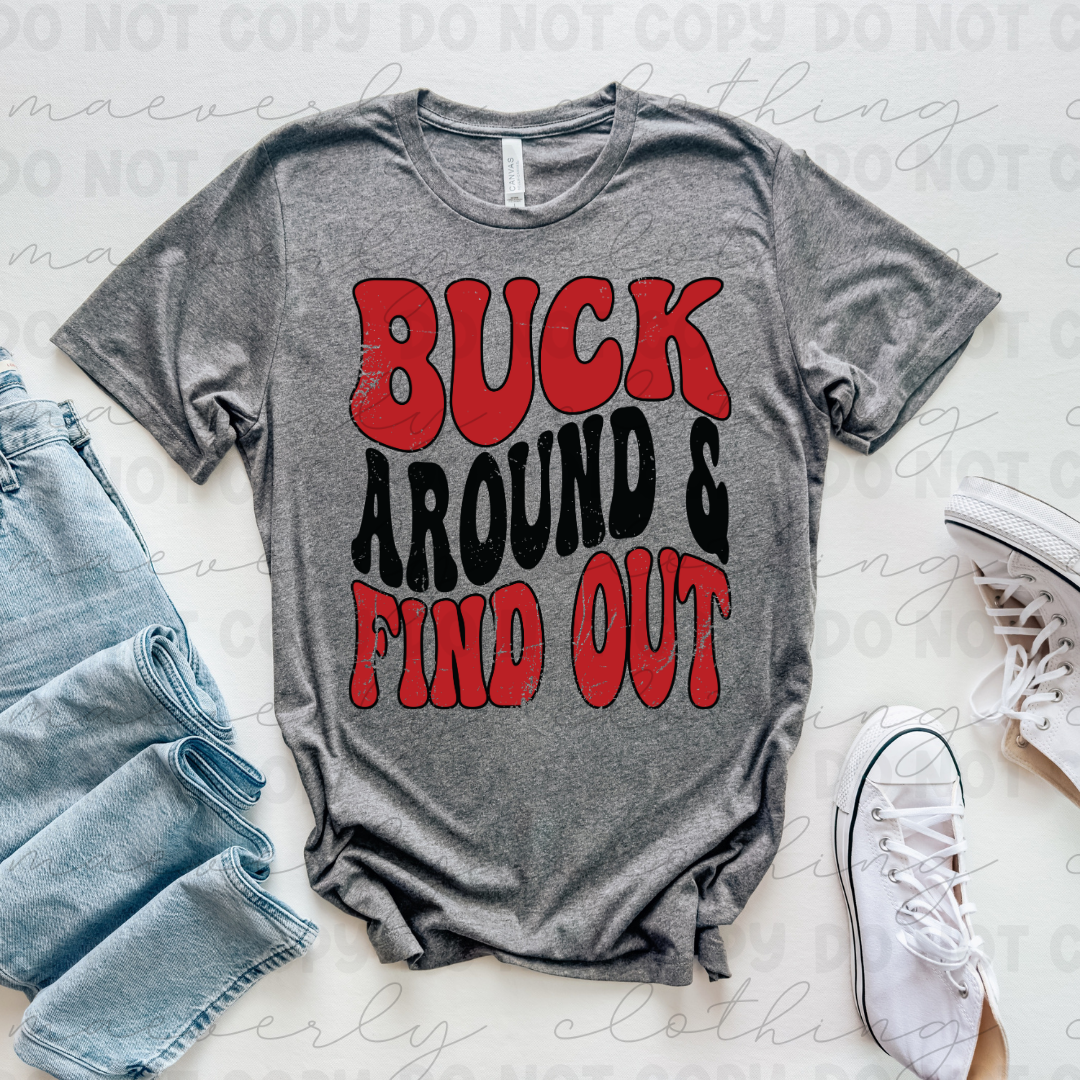 Buck Around Tee/Crewneck