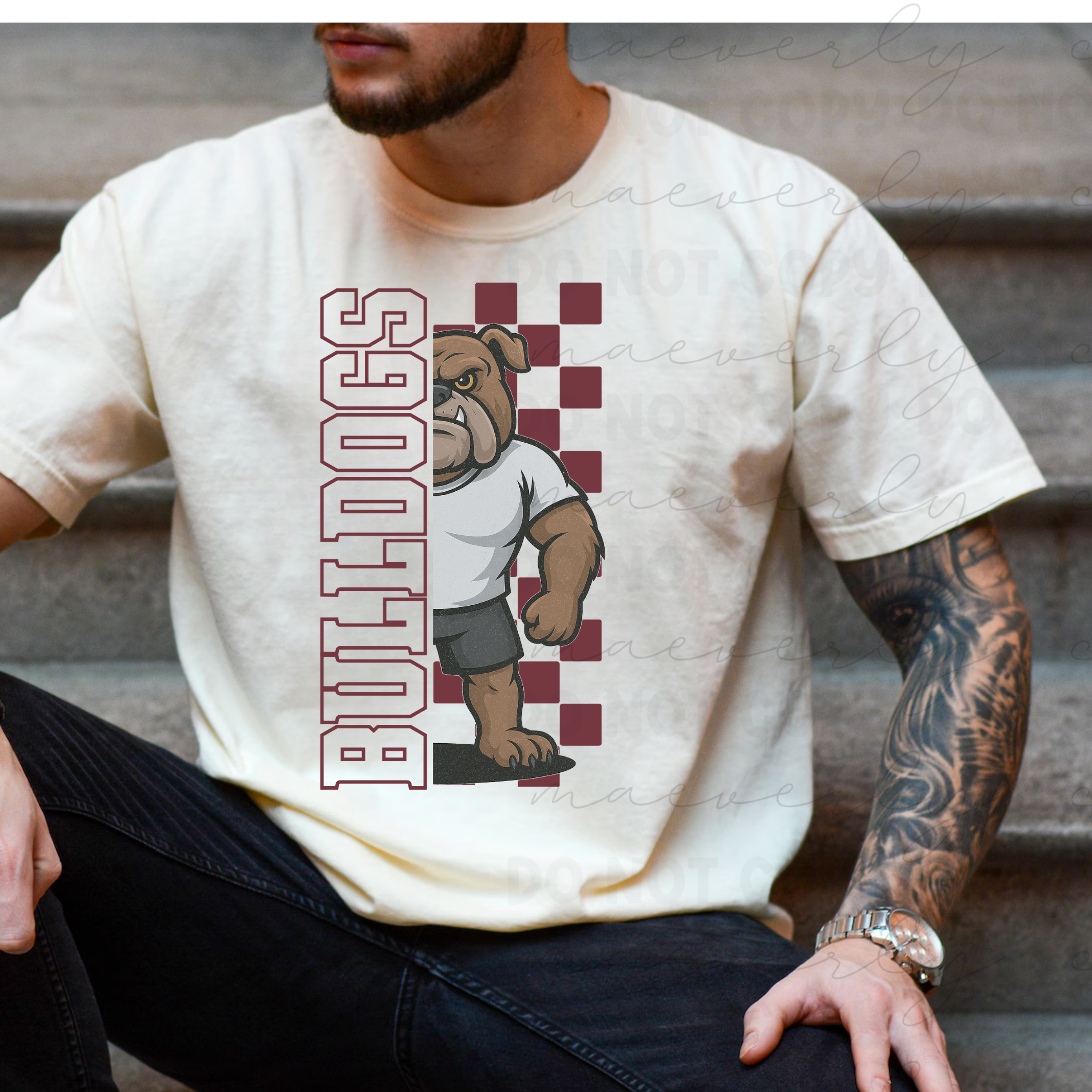 Stow Bulldogs Tall Mascot Tee/Crewneck