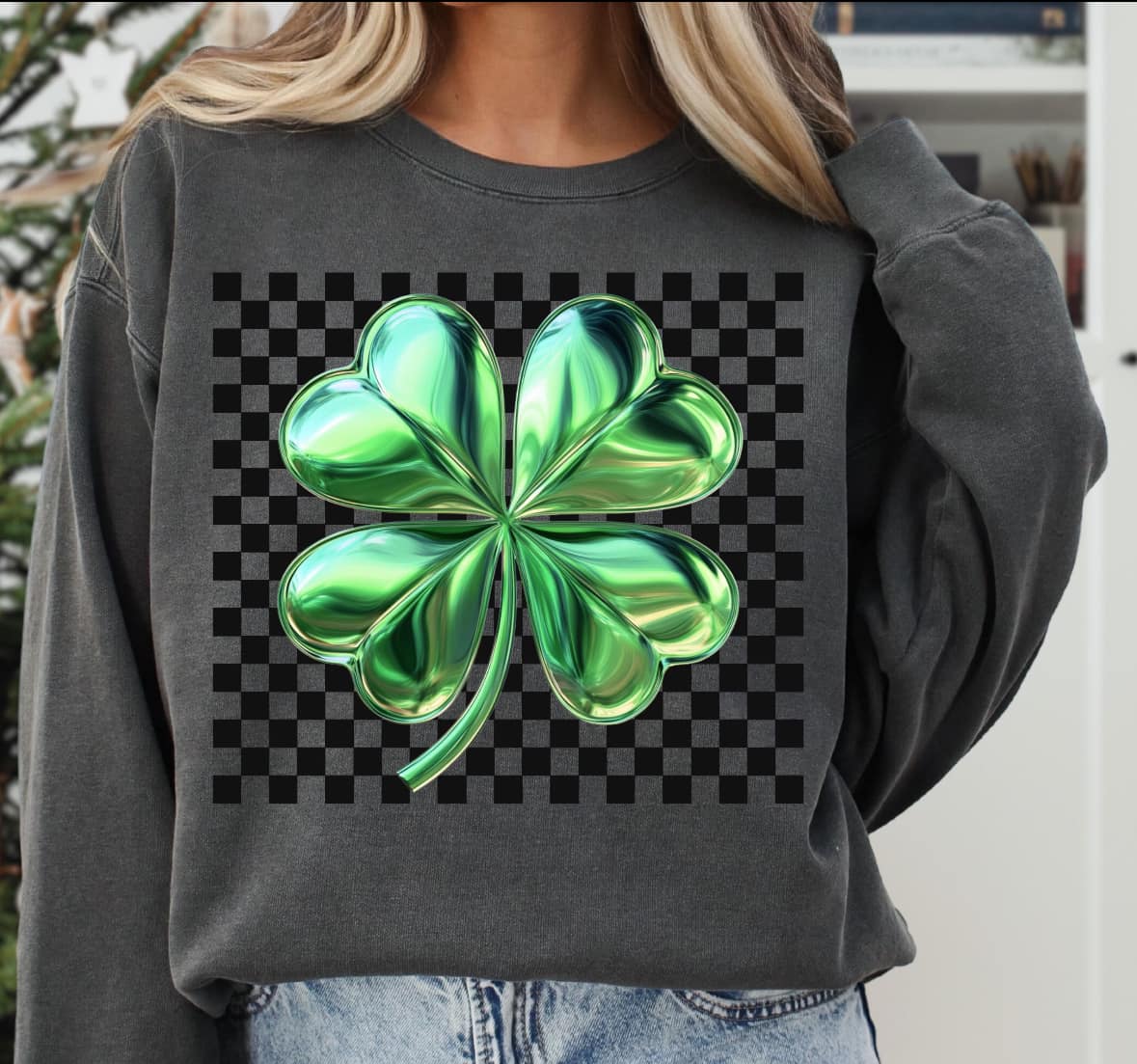 Shiny Shamrock Tee/Crewneck Sweatshirt