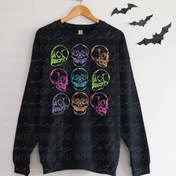 Neon Skulls Tee/Crewneck