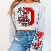 Floral Block O Tee/Crewneck
