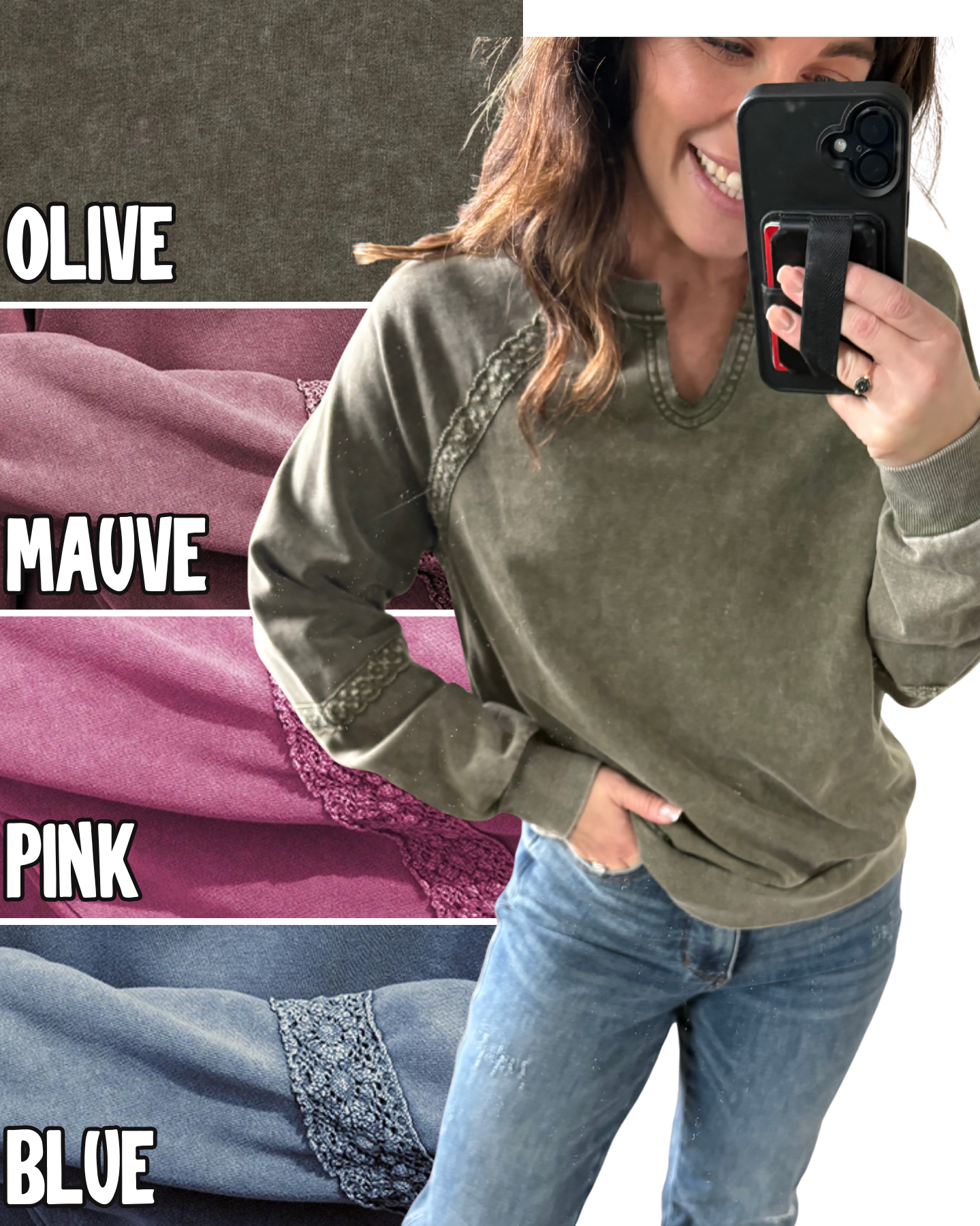 Soft Lace Vintage Wash Pullover PREORDER