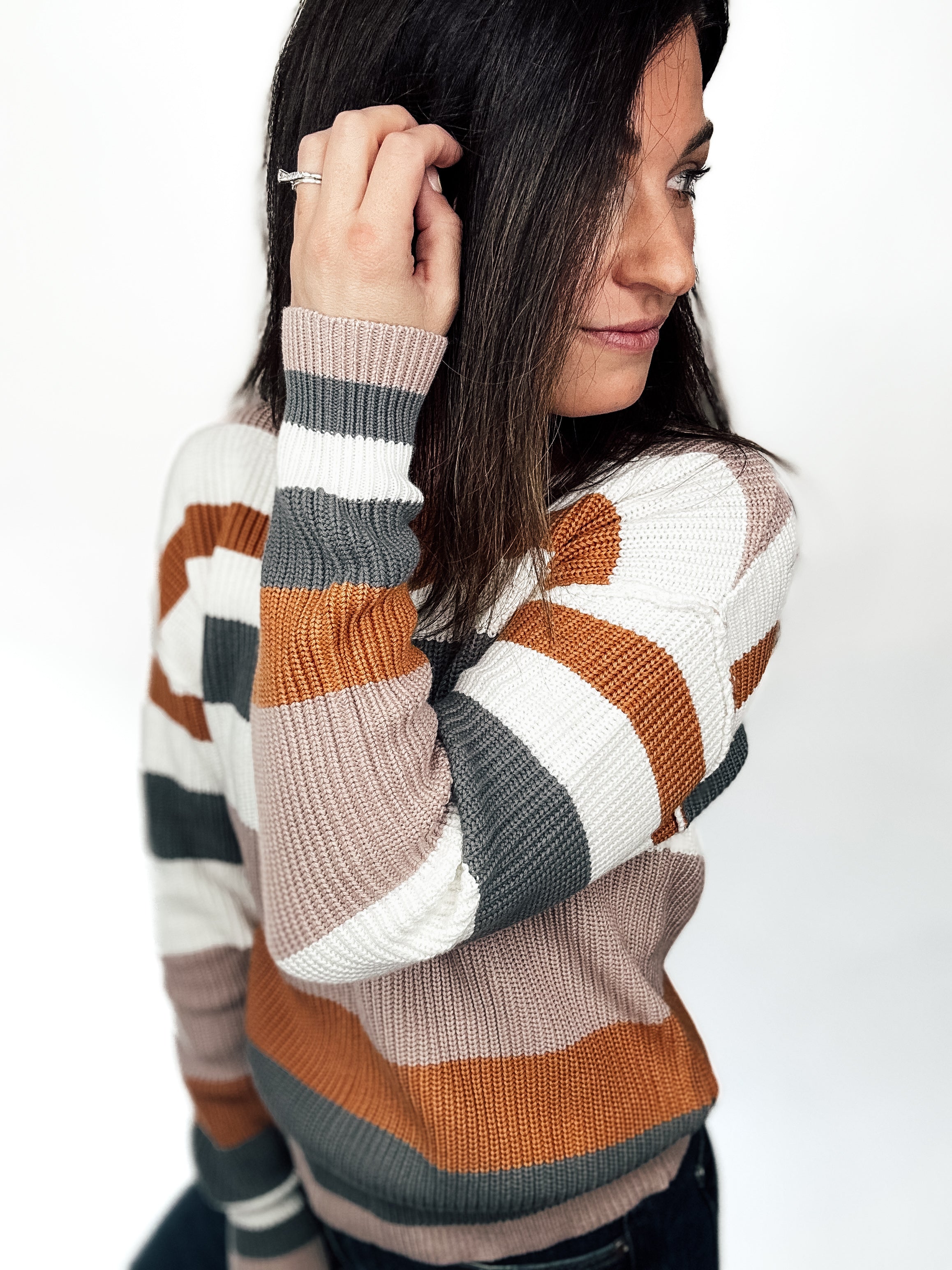 Striped Chic Sweater - PREORDER