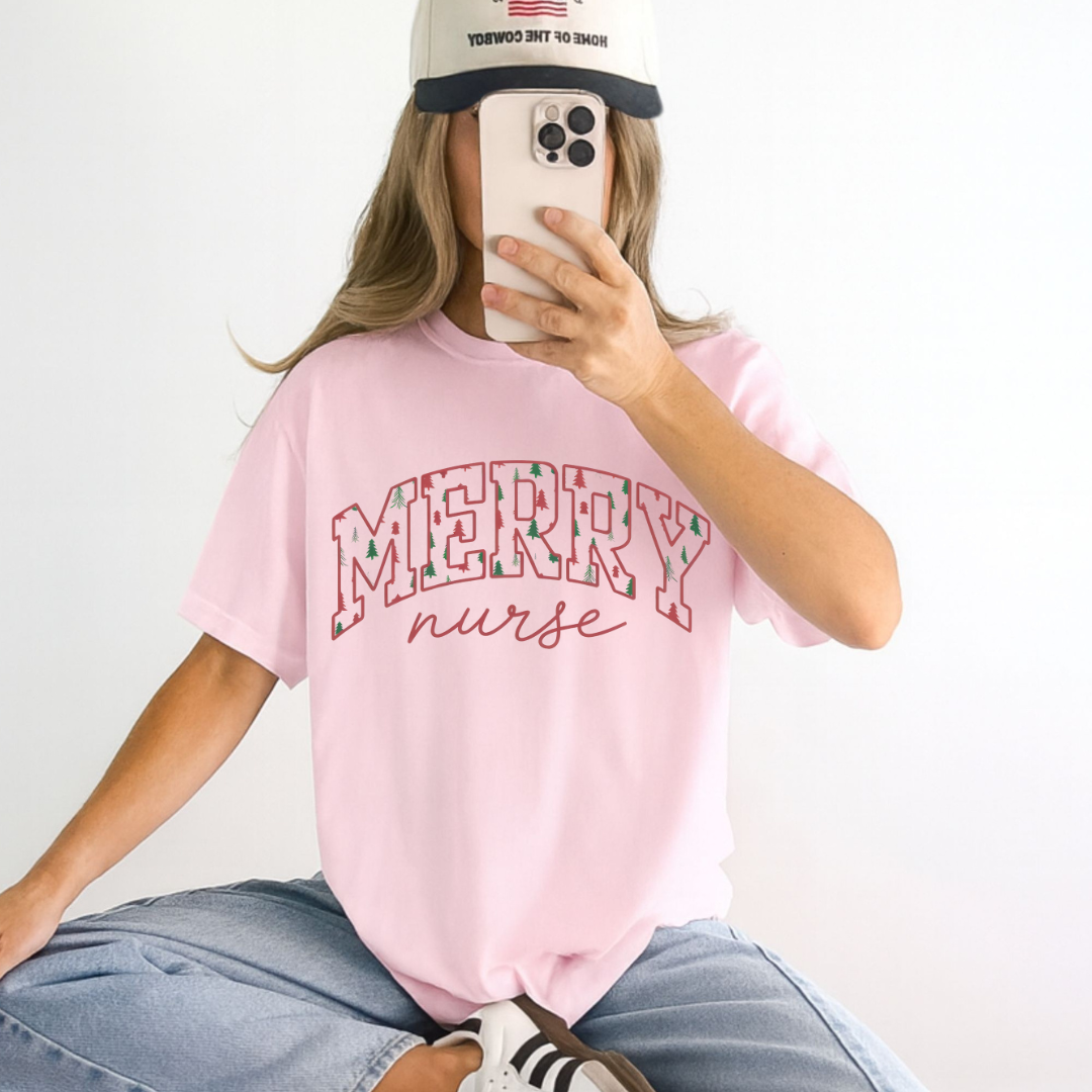 Merry Nurse Tee/Crewneck