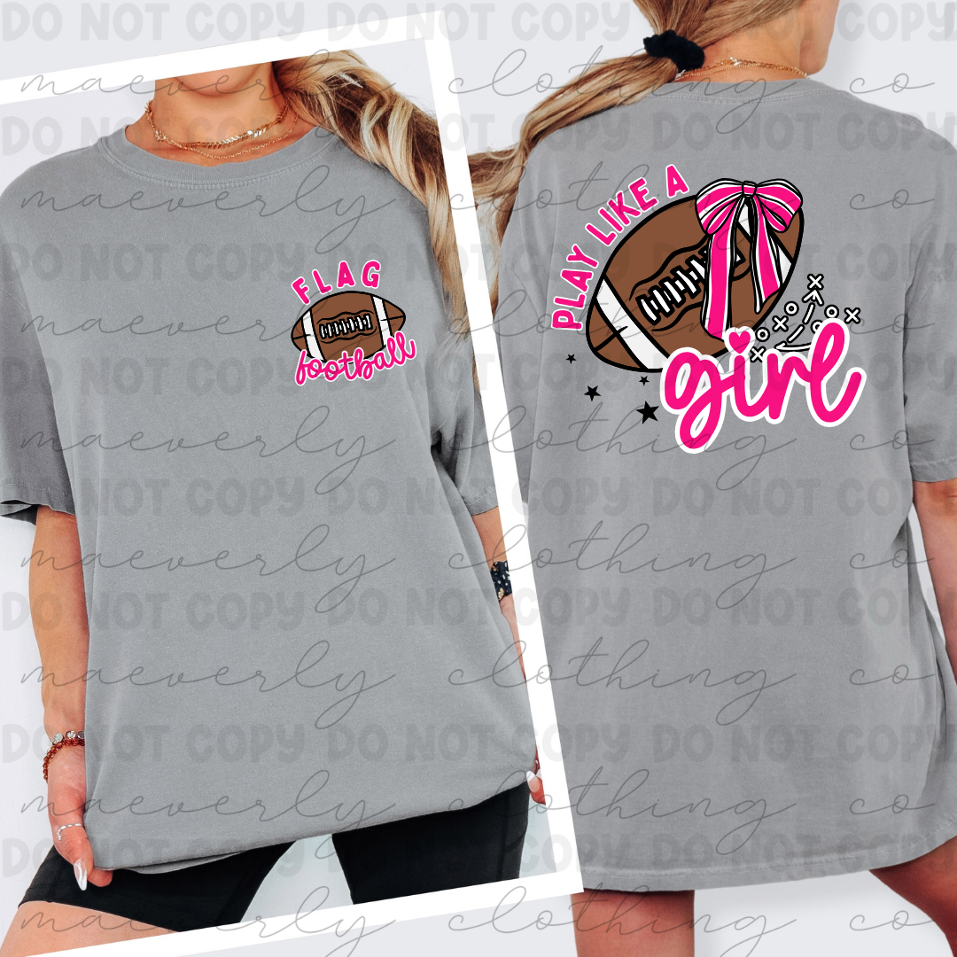 Any Colors/ Any Team Play Like A Girl Graphic