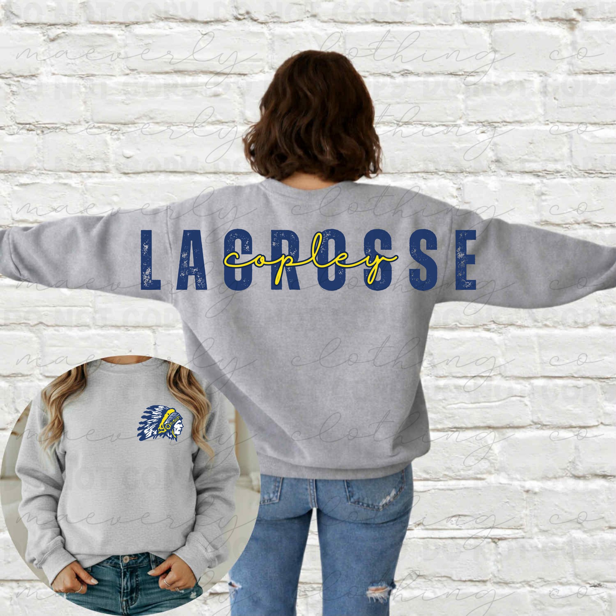 Copley Lacrosse Back Crewneck
