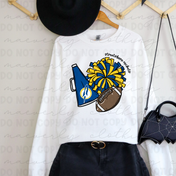 Streetsboro Rockets Cutesy Cheer + Football Tee/Crewneck