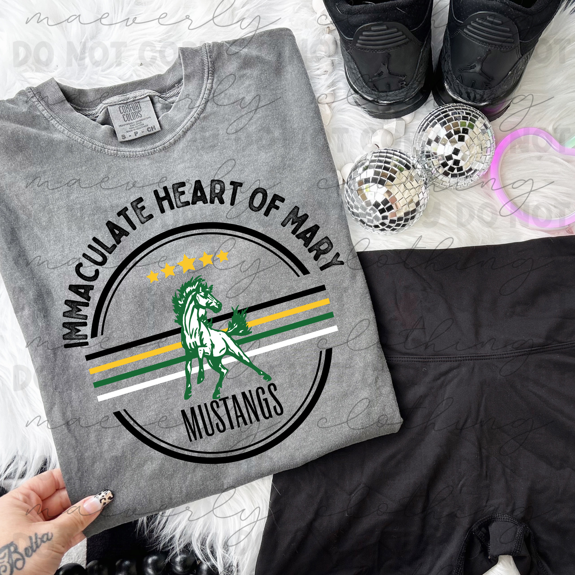 IHM All-Star Mustang Circle Tee/Crewneck