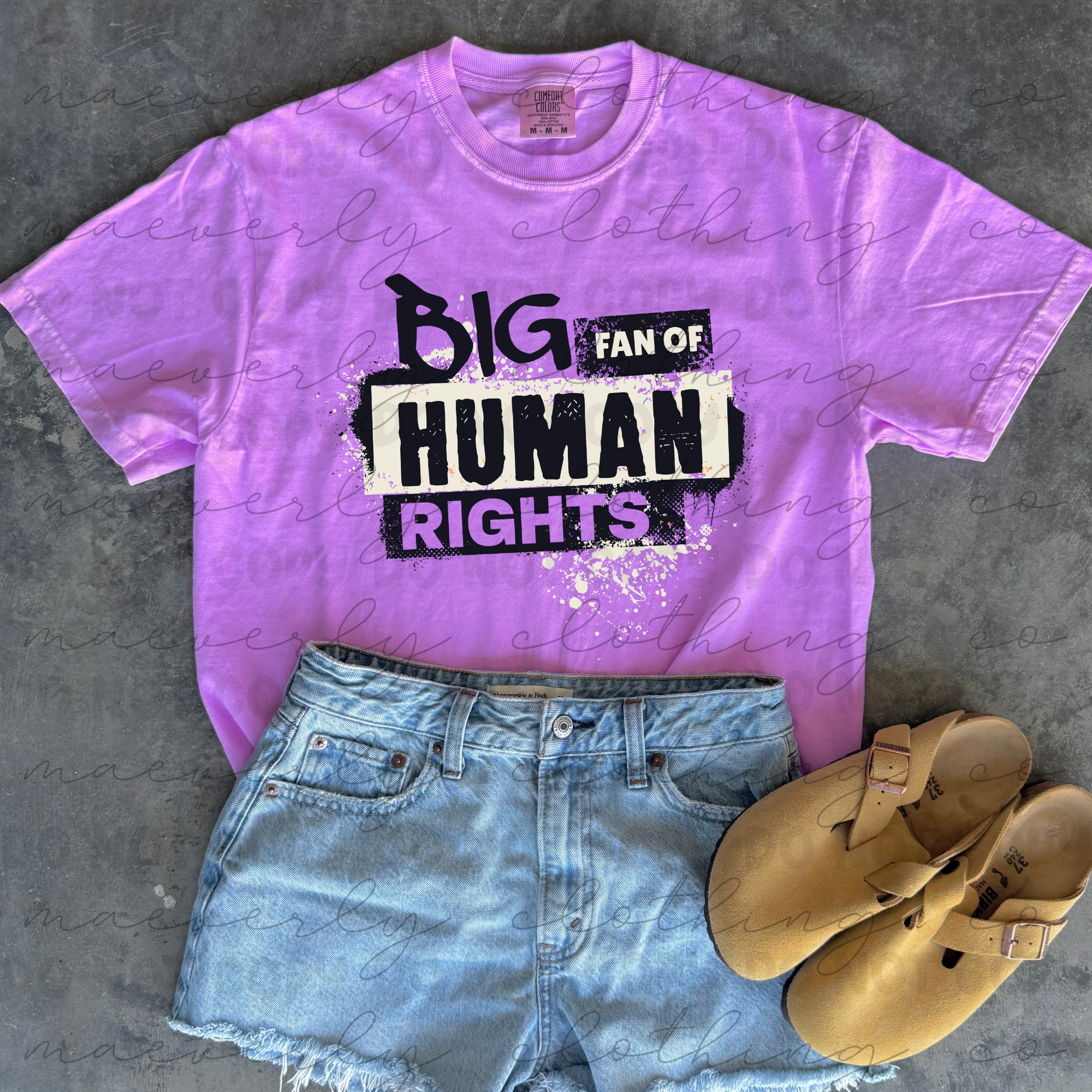 Big Fan of Human Rights Graphic