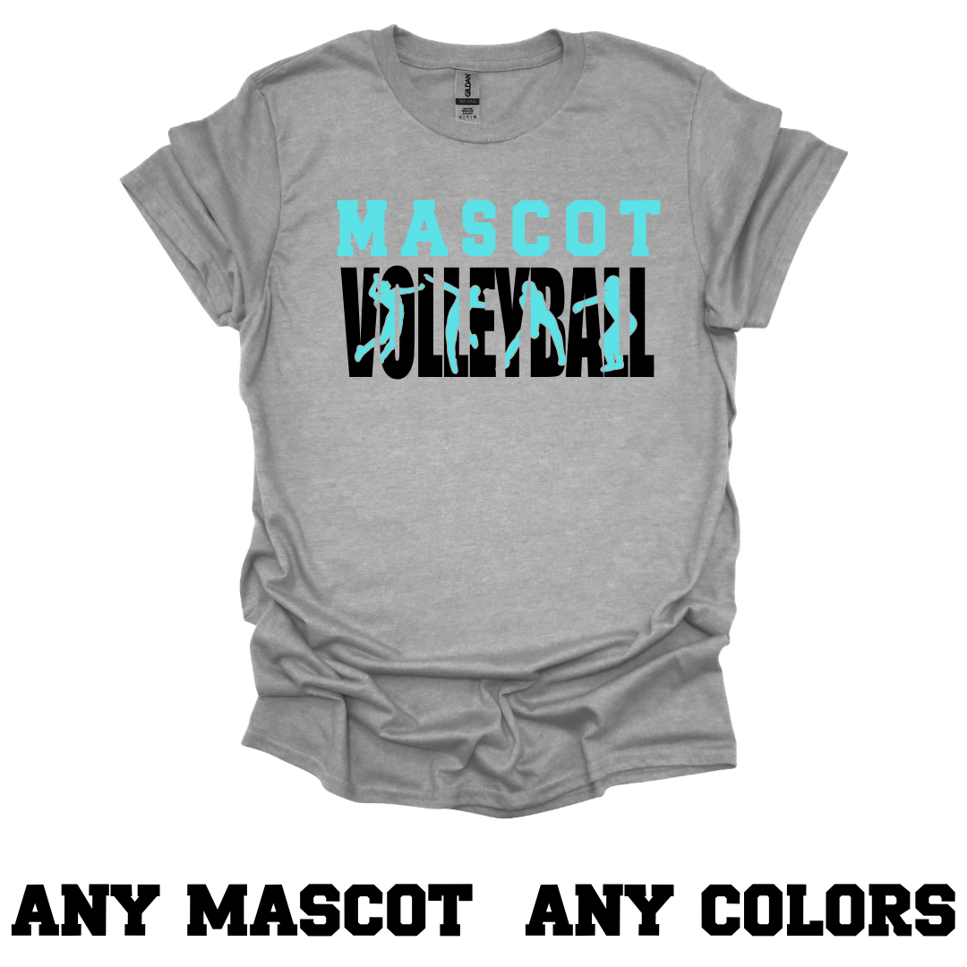 CUSTOM Cutout Mascot Sport Tee