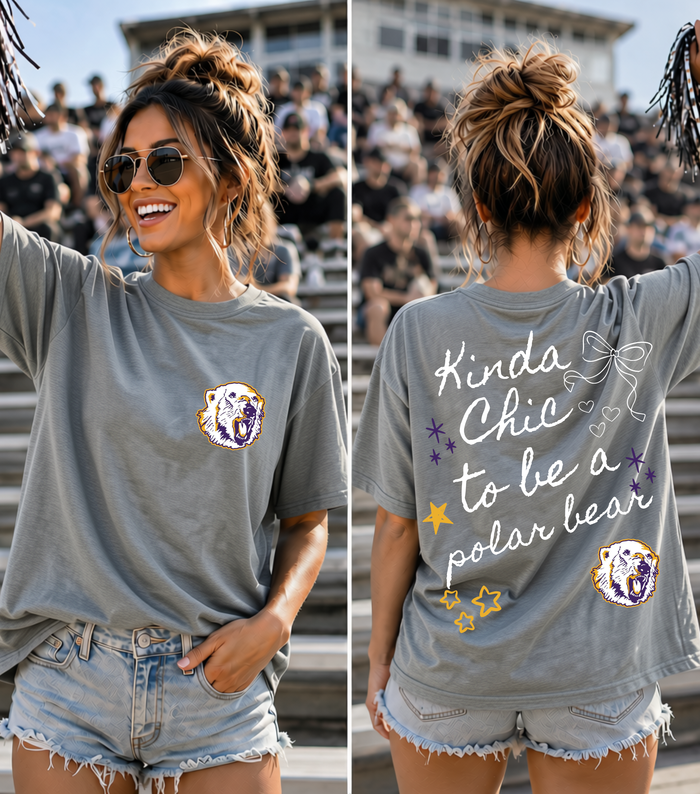 Kinda Chic Graphic || Any School, Team or Mascot