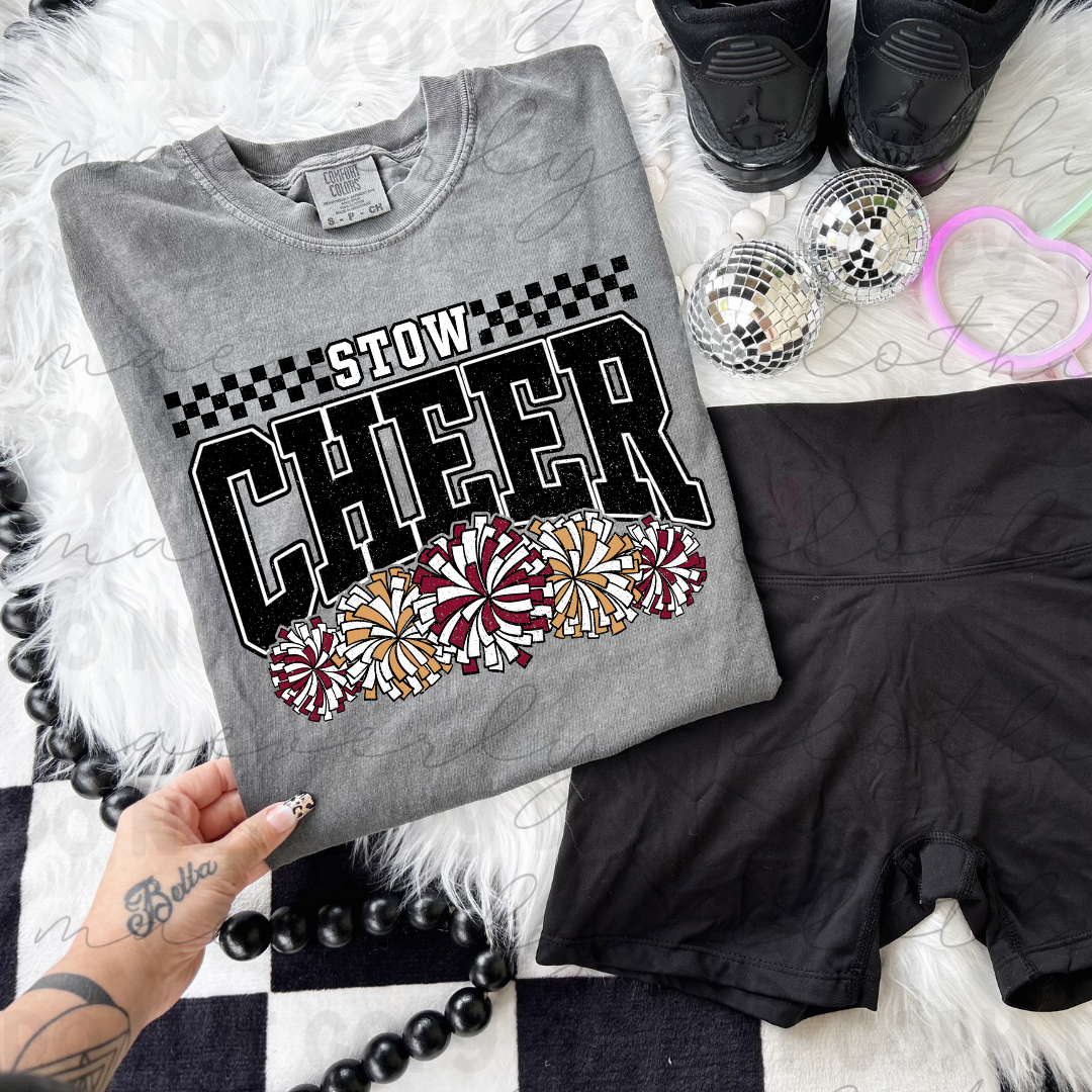 Custom Grunge Cheer Tee/Crewneck - ANY SCHOOL/TEAM