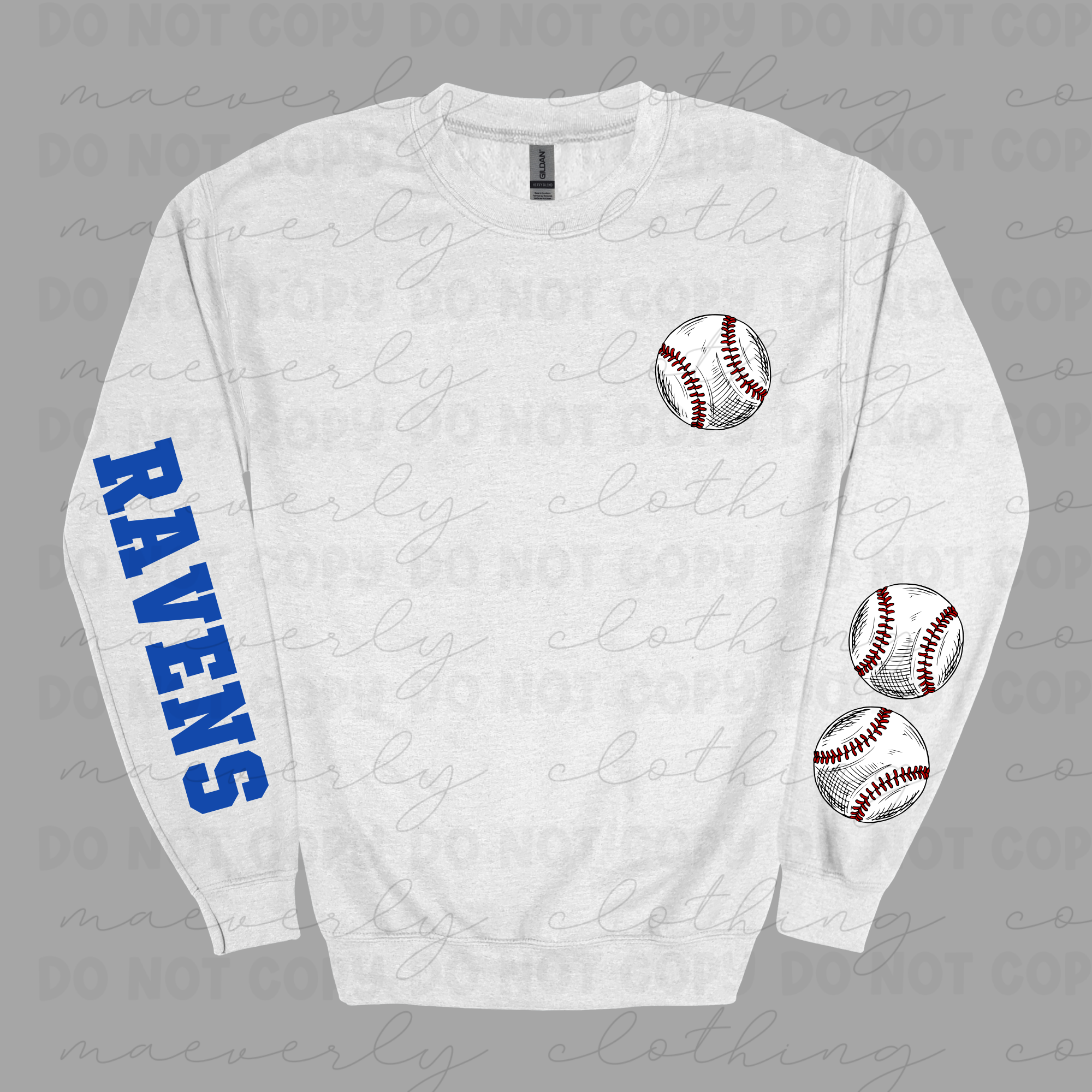 Ravens Baseball Sleeve Tee/Crewneck