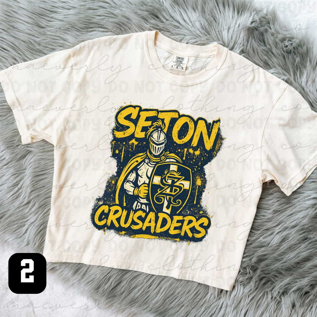 Retro Seton Crusaders Spiritwear - Preorder