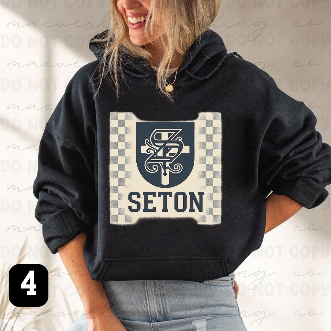Retro Seton Crusaders Spiritwear - Preorder