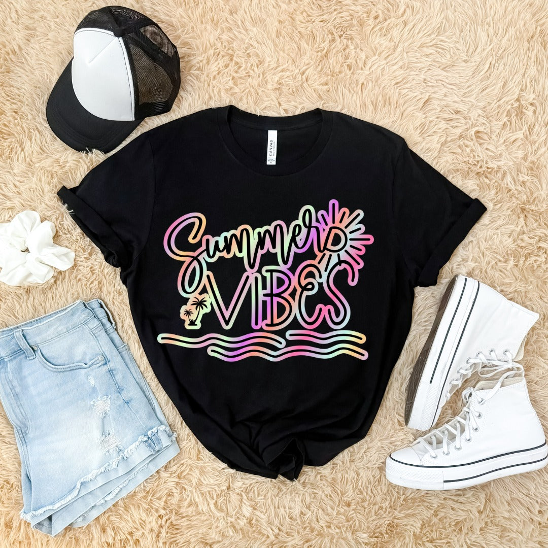Summer Vibes Neutral Tank/Tee