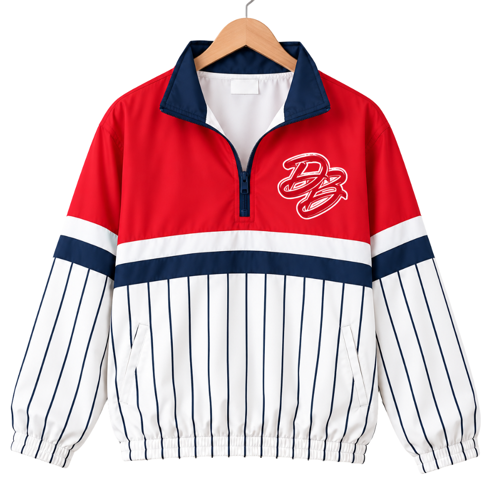 The Varsity Club Quarter Zip - Diamond Boys Dugout Shop -  Pinstripes [ETA 5-6.5 weeks]