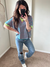 Stripes and Stretch Boxy Tee Preorder