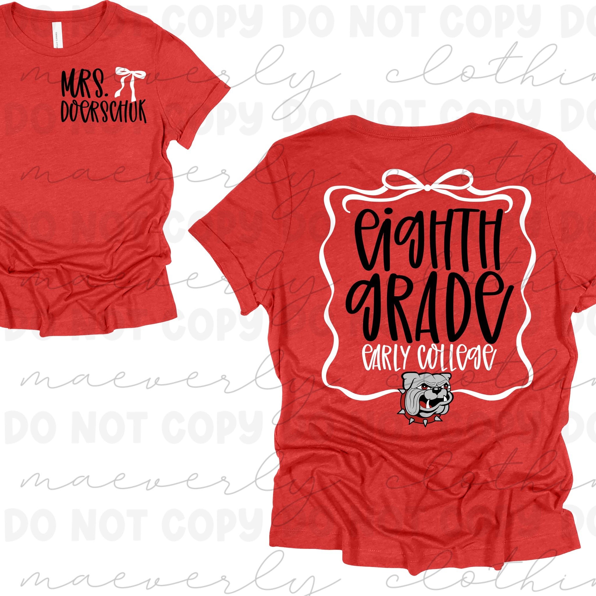 Custom Teacher Coquette Graphic Preorder - Canton City