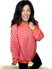 Vivid Horizons Striped Pullover - PREORDER