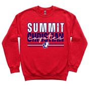 Ready to Make Summit Christian Varsity Script on NON NAVY Shirt - Three Youth