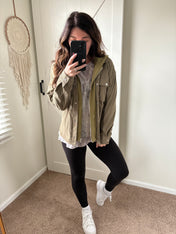 Cozy Grid Zip-Up Hoodie Jacket PREORDER