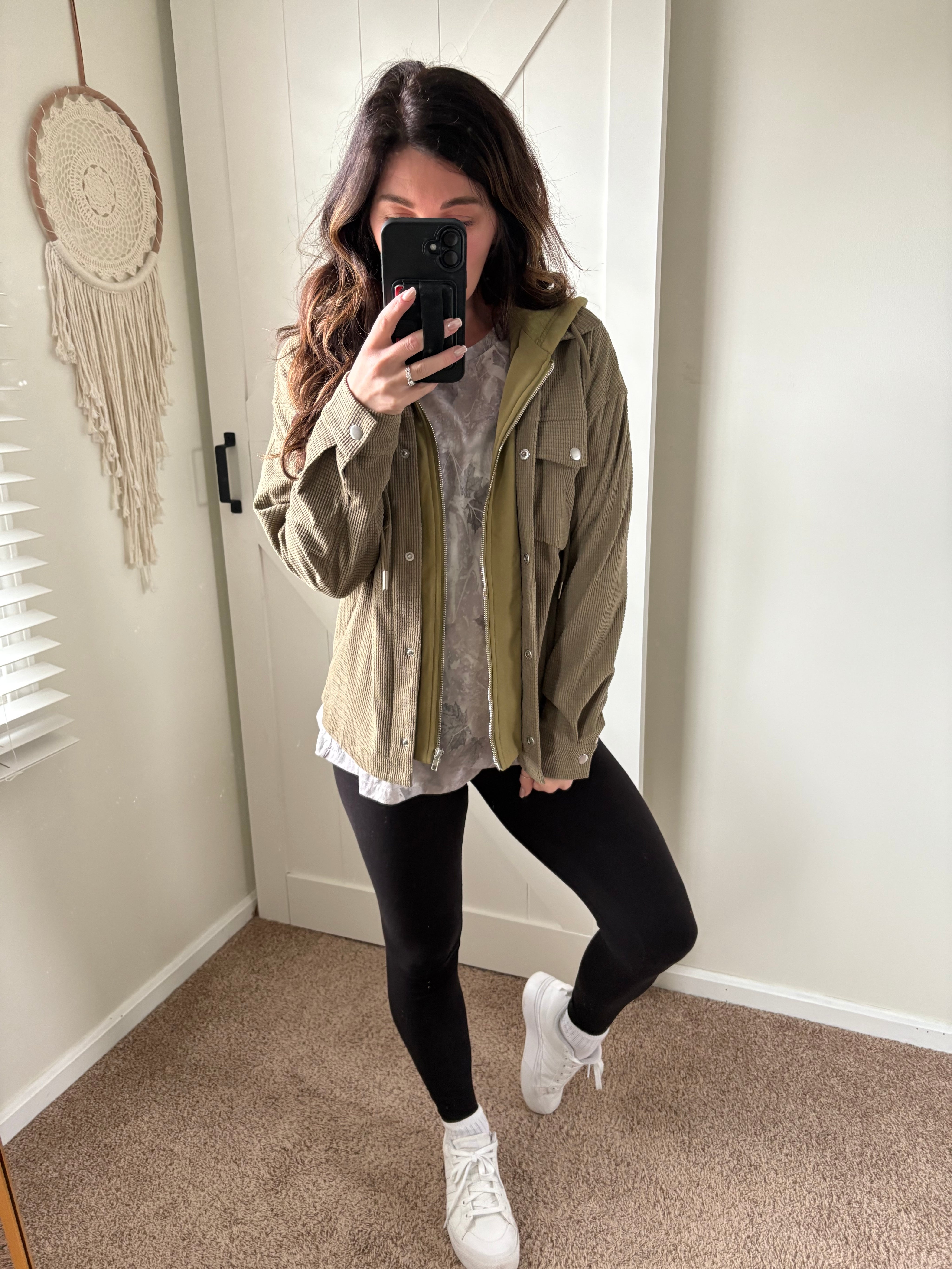 Cozy Grid Zip-Up Hoodie Jacket PREORDER