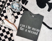 Can I Be Mean for a Second Tee/Crewneck