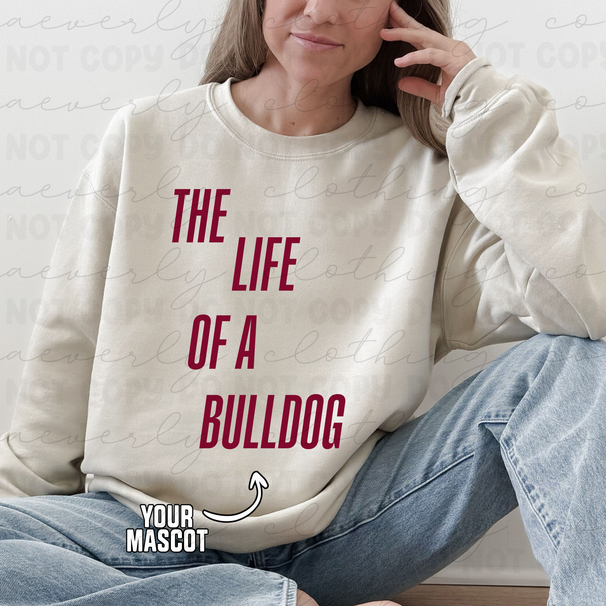 Your School/Mascot Life of a Mascot Tee/Crewneck