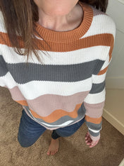 Striped Chic Sweater - PREORDER