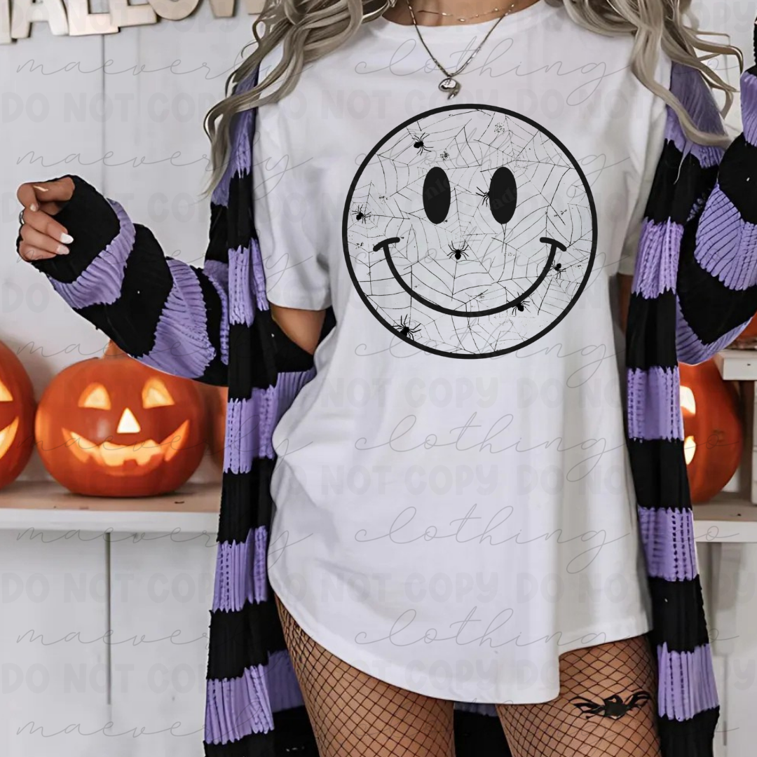 Spiderweb Smile Tee/Crewneck