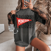 Any School/Any Team Halftone Cheer Graphic