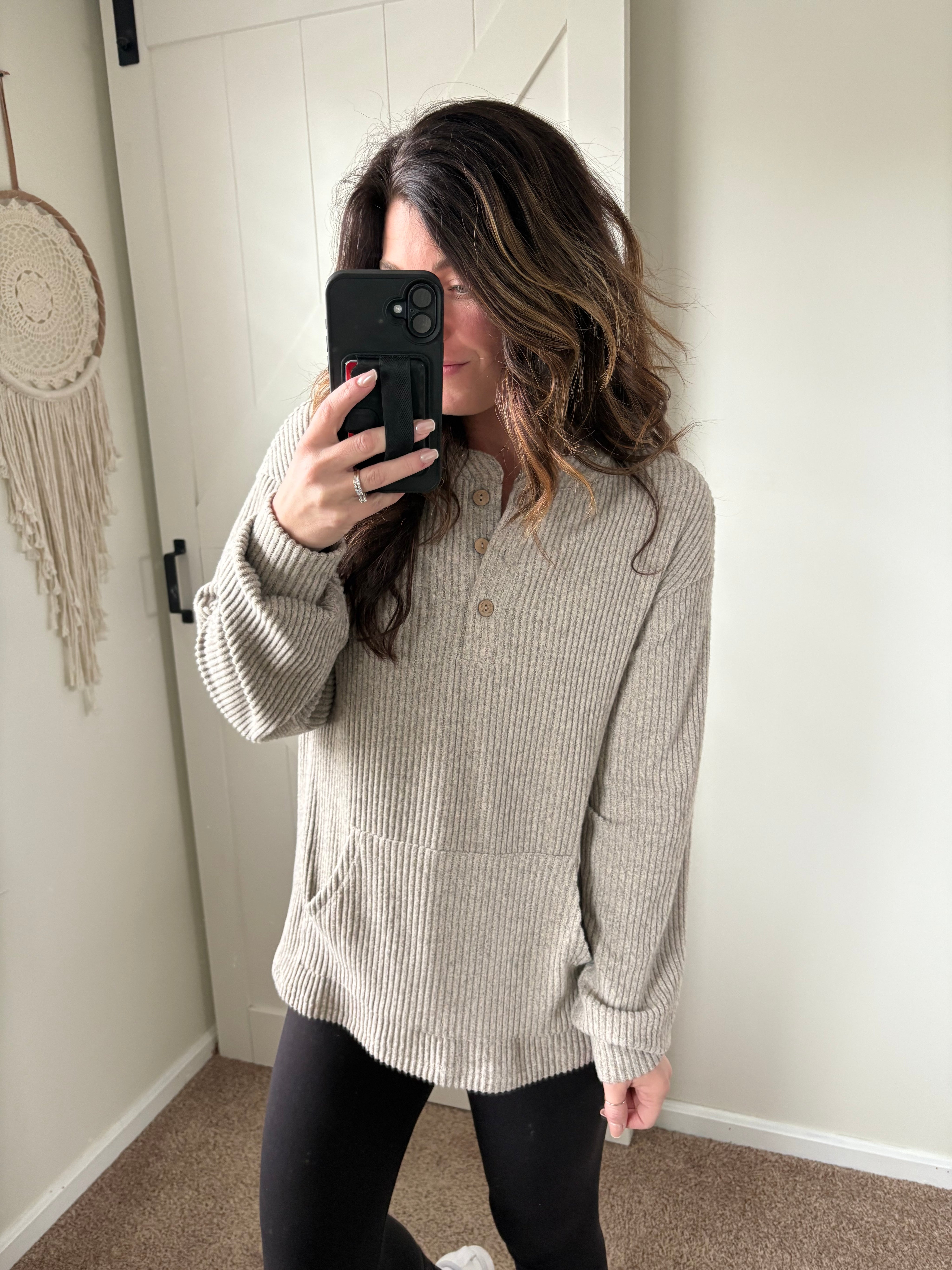 Everyday Ease Ribbed Henley PREORDER